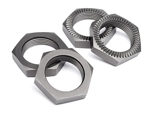 WHEEL NUT 24mm (GUNMETAL/4pcs) FOR 1/5 BAJA SERIES