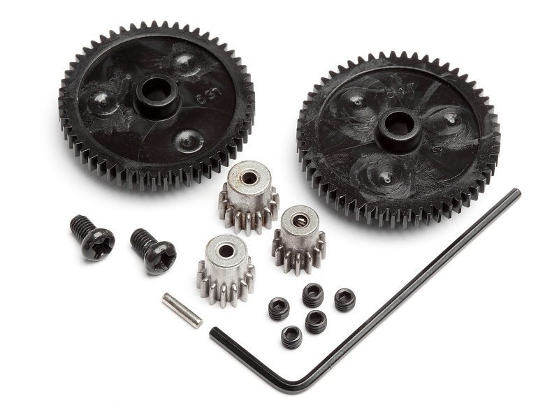 SPUR GEAR SET (2pcs)/PINION GEAR SET (3pcs) MINI RECON DİŞLİ TAKIMI