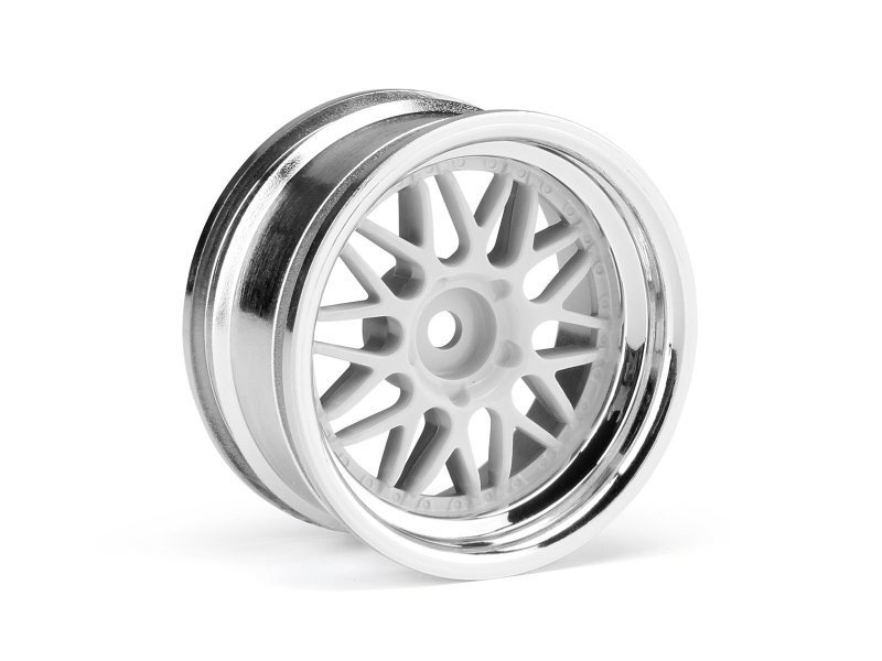 HRE C90 WHEEL 26mm CHROME/WHITE (6mm OFFSET/2pcs)