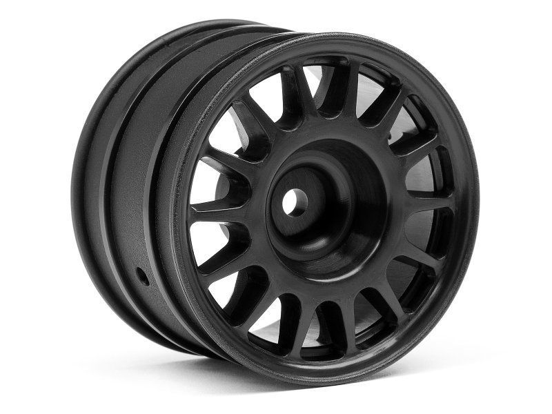 1/8 WR8 RALLY OFF-ROAD WHEEL BLACK (48X33MM/2PCS)