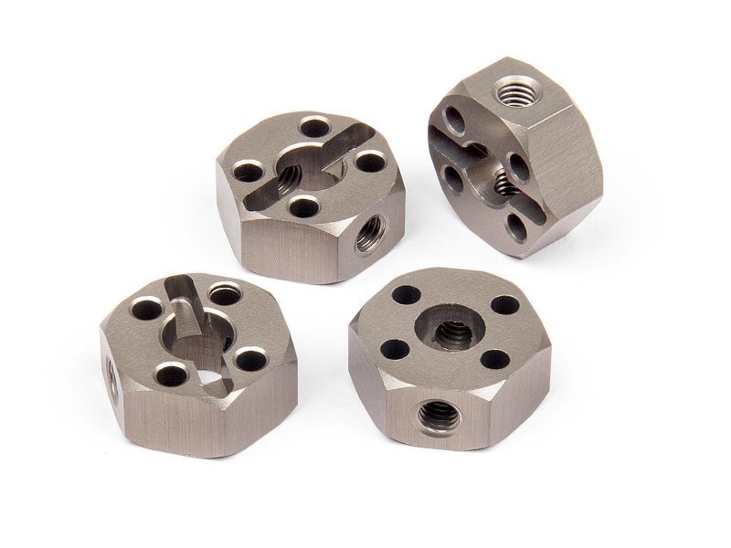 ALUMINUM LOCKING HEX WHEEL HUB (12mm/4pcs)