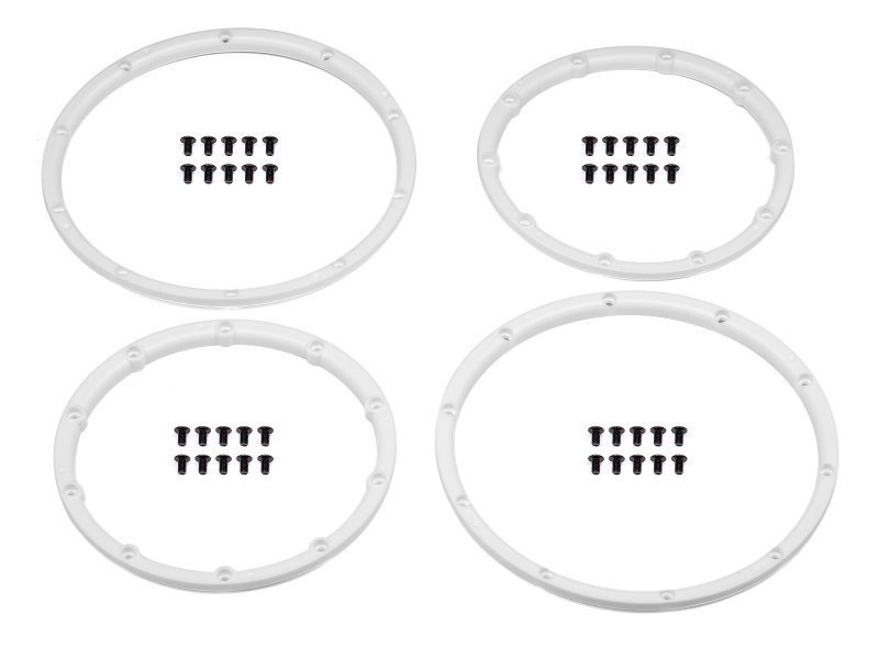 WHEEL BEAD LOCK RINGS (WHITE/FOR 2 WHEELS) BAJA 5