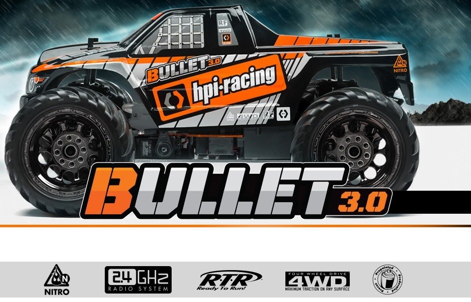 HPI Bullet MT 3.0 Rtr 1/10 2.4Ghz Waterproof