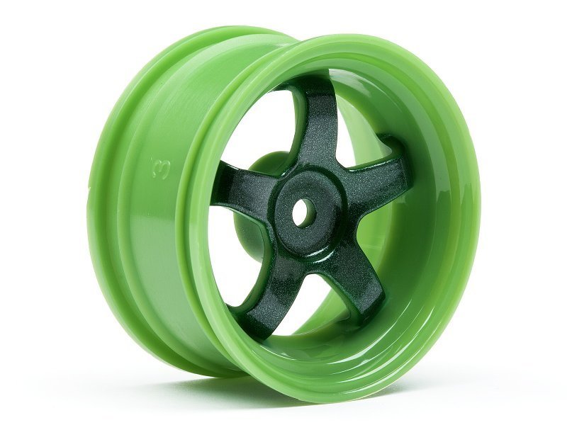 1/10 WORK MEISTER S1 WHEEL GREEN 26mm (3mm OS/2pcs)