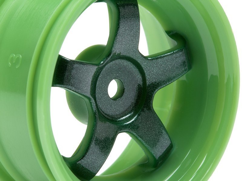 1/10 WORK MEISTER S1 WHEEL GREEN 26mm (3mm OS/2pcs)