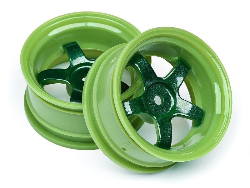 1/10 WORK MEISTER S1 WHEEL GREEN 26mm (6mm OS/2pcs)