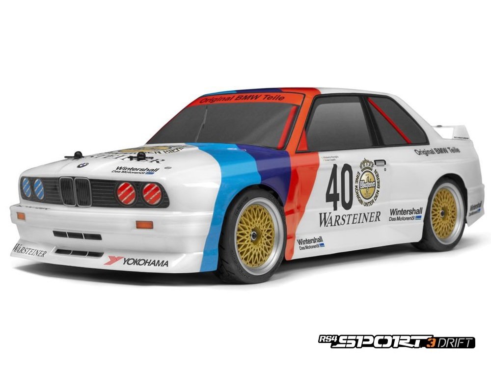 HPI 1/10 RS4 Sport 3 BMW M3 E30 Warsteiner