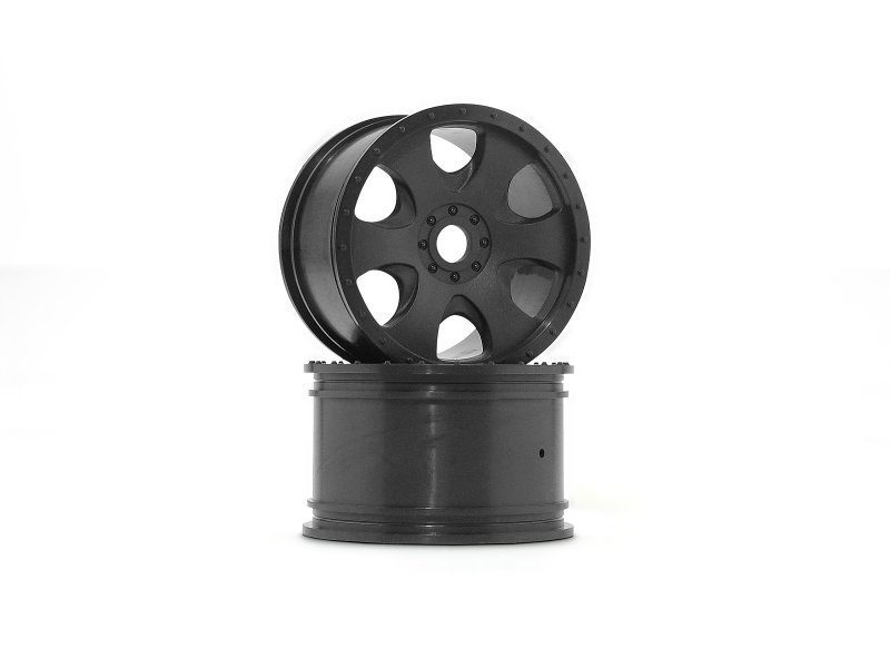 WARLOCK WHEEL BLACK (83x56mm/2pcs) Savage/for 17mm Hex