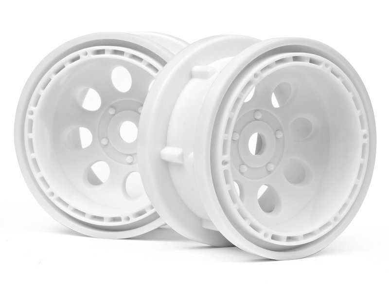 1/10 ROCK 8 BEAD LOCK WHEEL WHITE 2.2’’ (55x36mm/2pcs) rock crawler jantı (2 pcs)