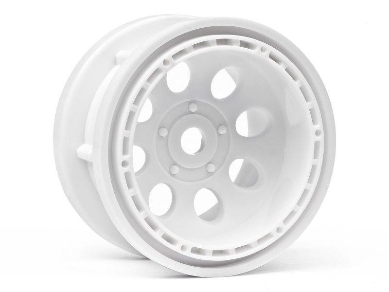 1/10 ROCK 8 BEAD LOCK WHEEL WHITE 2.2’’ (55x36mm/2pcs) rock crawler jantı (2 pcs)