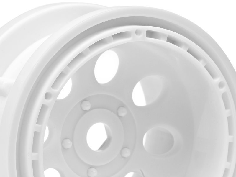 1/10 ROCK 8 BEAD LOCK WHEEL WHITE 2.2’’ (55x36mm/2pcs) rock crawler jantı (2 pcs)