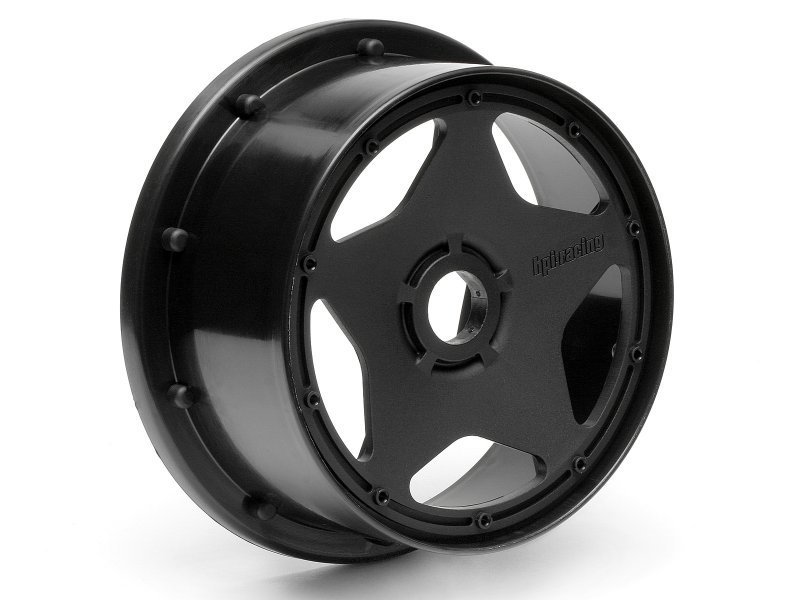 SUPER STAR WHEEL BLACK (120x60mm/2pcs) BAJA 5B/For Front