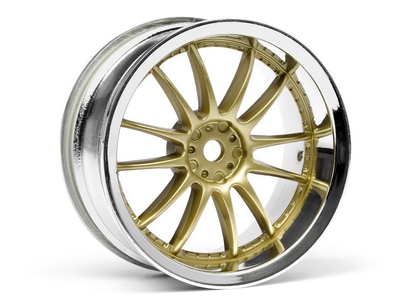 WORK XSA 02C WHEEL 26mm CHROME/GOLD (3mm OFFSET) 2 pcs