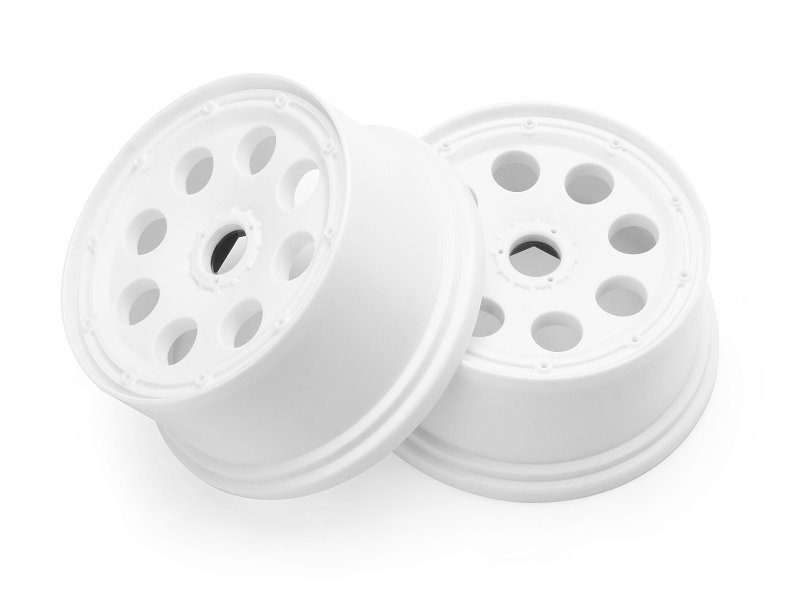 OUTLAW WHEEL WHITE (120x65mm/-10mm OFFSET/2pcs) Baja 5T / Rear