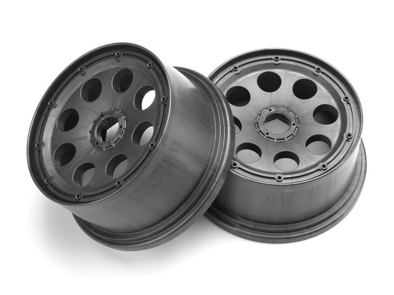 OUTLAW WHEEL GUNMETAL (120x65mm/-10mm OFFSET/2pcs) Baja 5T / Rear