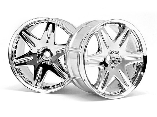 LP32 WHEEL WORK LS406 CHROME (2PCS)  6mm OFFSET