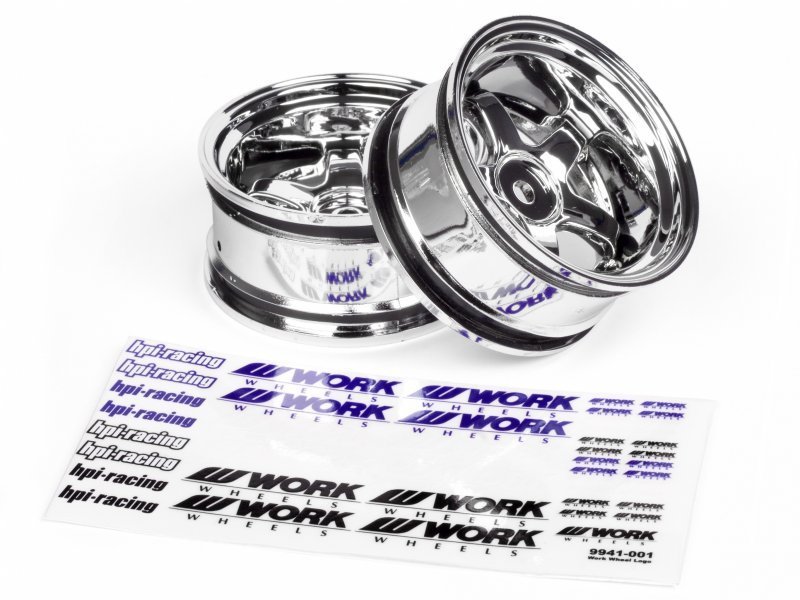 1/10 WORK MEISTER S1 WHEEL 26mm CHROME (9mm OFFSET)