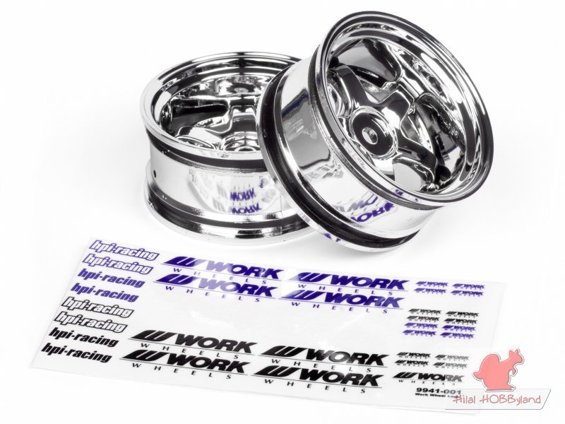 1/10 WORK MEISTER S1 WHEEL 26mm CHROME (9mm OFFSET)