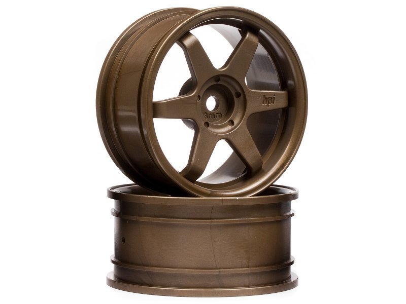 1/10 TE37 WHEEL 26mm BRONZE (3mm OFFSET)