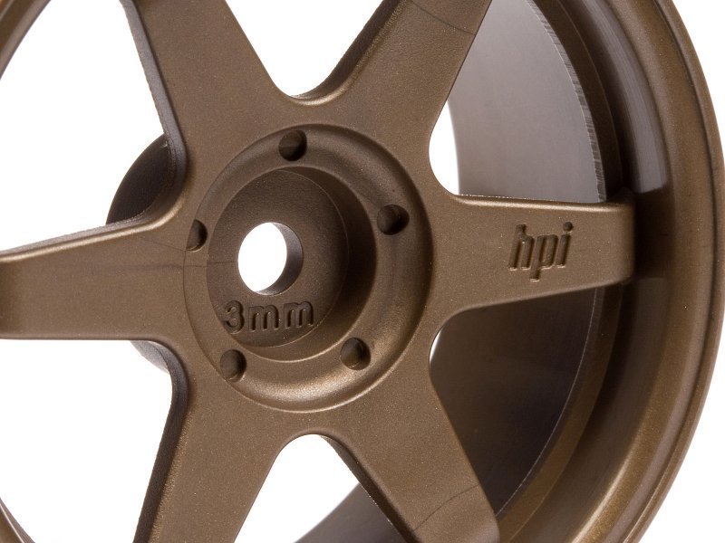 1/10 TE37 WHEEL 26mm BRONZE (3mm OFFSET)