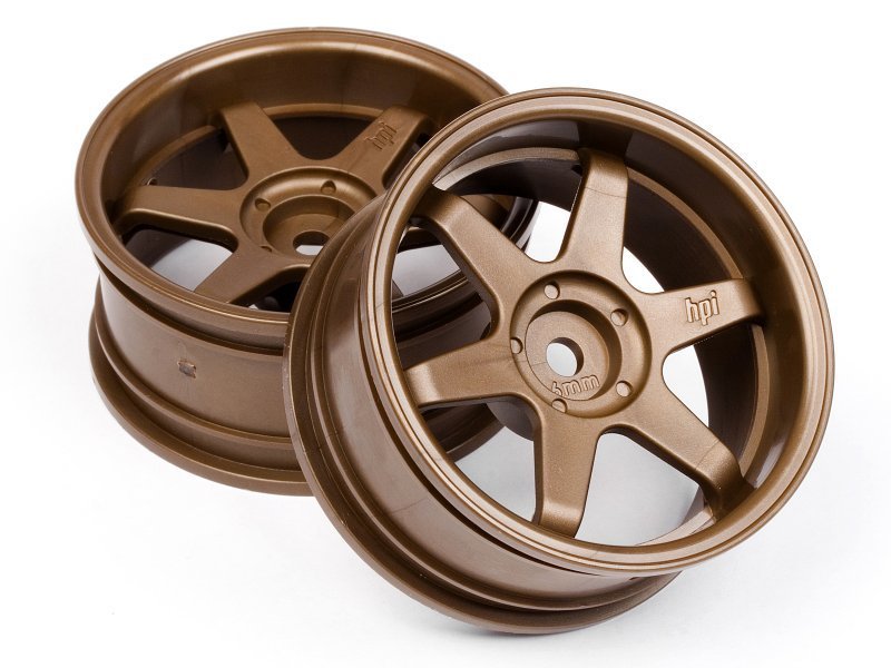 1/10 TE37 WHEEL 26mm BRONZE (6mm OFFSET)