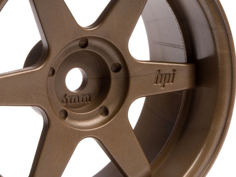 1/10 TE37 WHEEL 26mm BRONZE (6mm OFFSET)