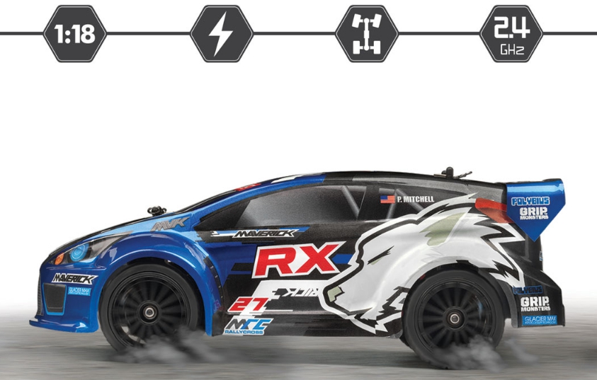 MAVERICK ION RX 1/18 RTR ELECTRIC RALLY CAR