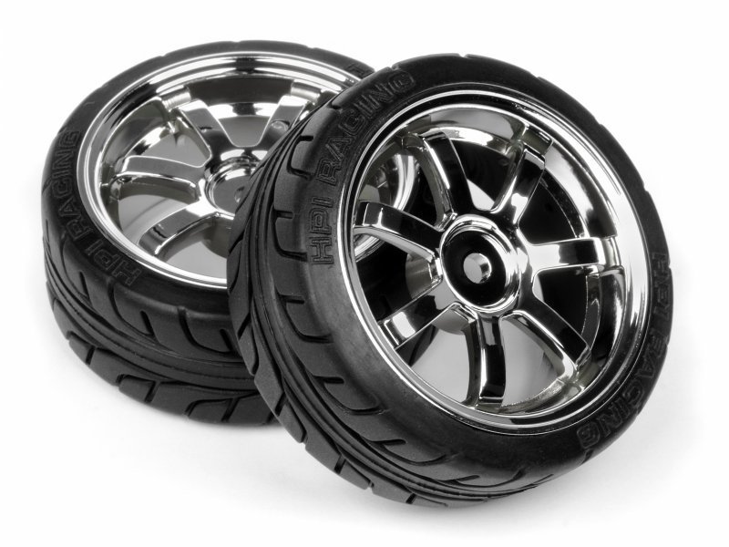 1/10 Mounted T-Grıp Tıre 26Mm Rays 57S-Pro Wheel Chrome