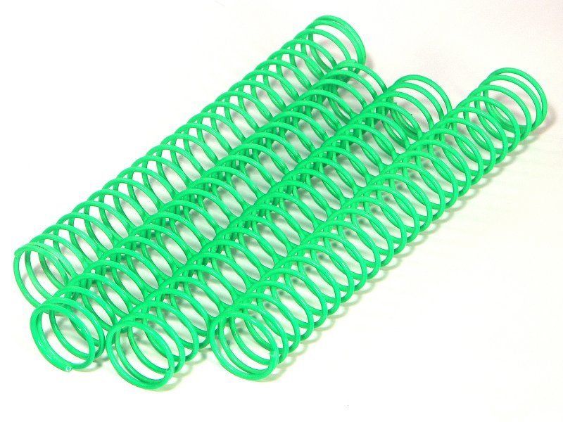 SHOCK SPRING 14.4x118x1.2mm 23.5COILS(GREEN/4pcs)