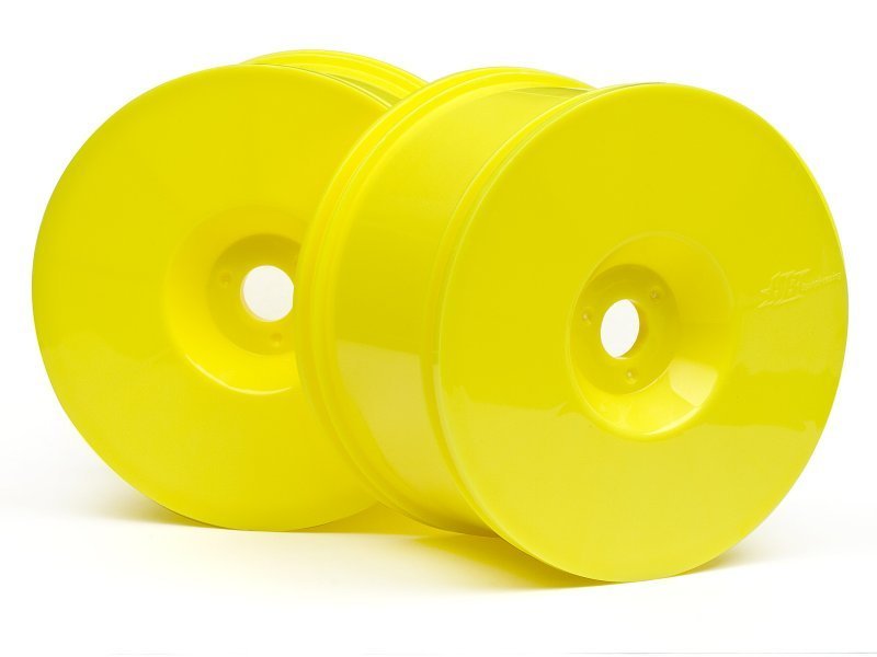 HB T-DISH WHEELS (YELLOW) FOR TRUGGY 4pcs