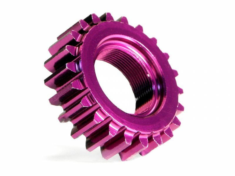 ALUMINUM THREADED PINION GEAR 22Tx12mm (1M)