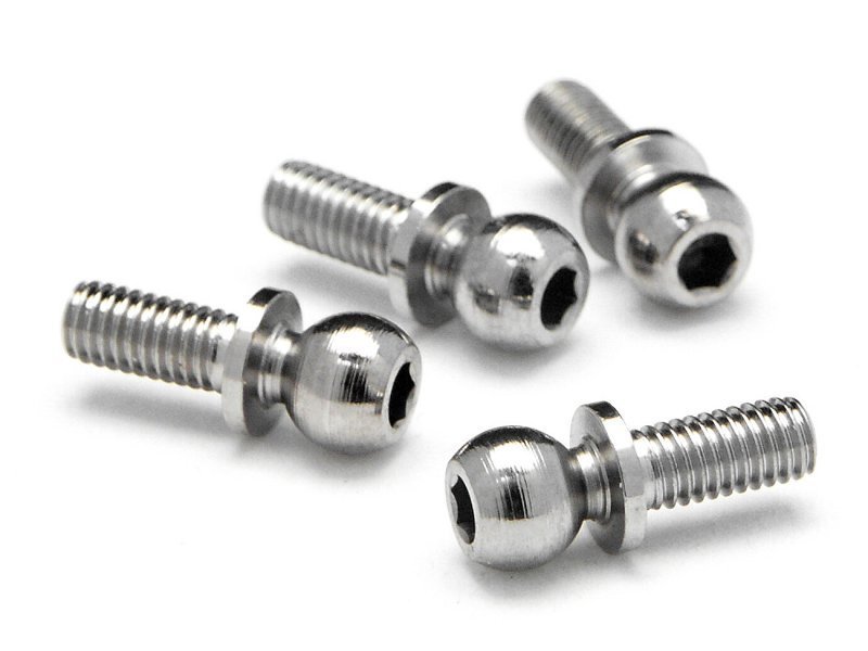 BALL STUD 4.7x6.5mm (2mm SOCKET/4pcs) 2.0mm Hex Socket