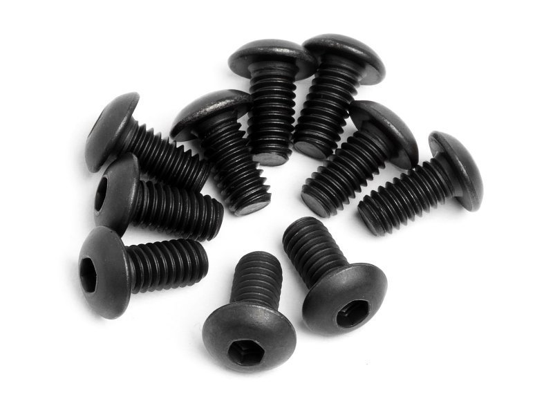 BUTTON HEAD SCREW M4x8mm (HEX SOCKET/10pcs)