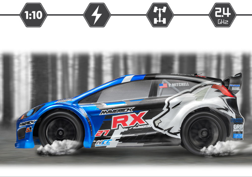 MAVERICK STRADA RX 1/10 RTR ELECTRIC RALLY CAR