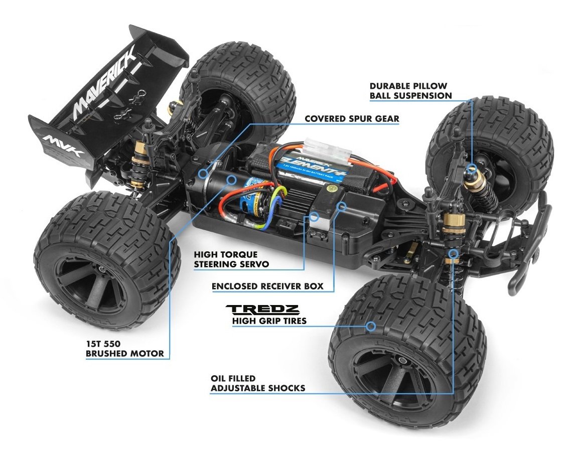 QUANTUM XT 1/10 BLUE STADIUM TRUCK