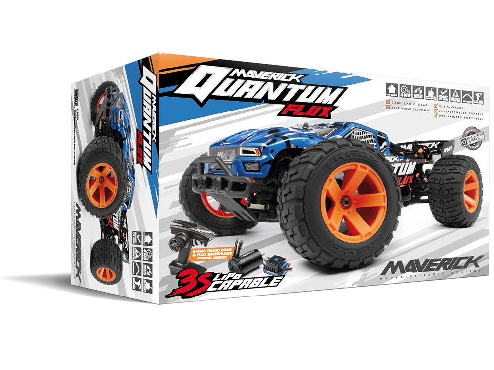 QUANTUM XT 1/10 FLUX BLUE BRUSHLESS STADIUM TRUCK