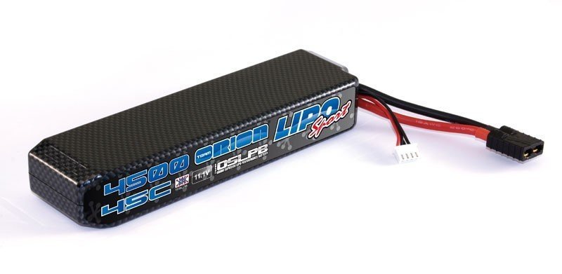 TEAM ORION Carbon Sport Lipo 4500 MAH 3S 11.1V 45 C (TRX Plug)