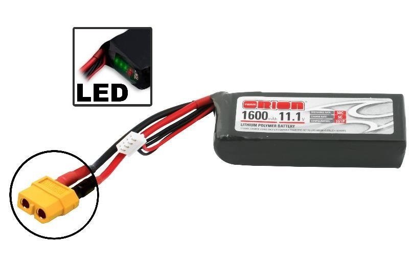 Team Orion LiPo 1600mAh 3S 11,1V 50C (XT60) LED PANEL