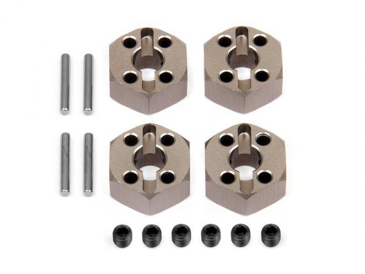 ALUMINUM LOCKING HEX WHEEL HUB (12mm/4pcs)