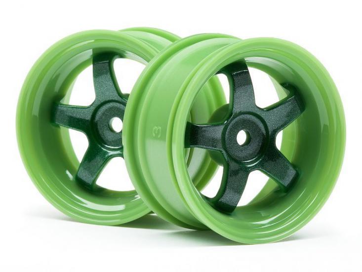 1/10 WORK MEISTER S1 WHEEL GREEN 26mm (3mm OS/2pcs)