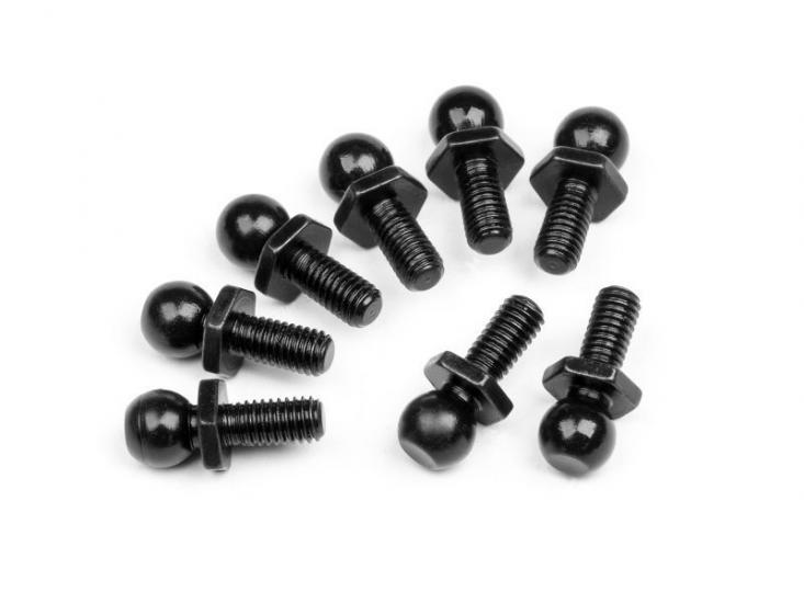 LOW PROFILE BALL STUD 4.8X12MM (8PCS)