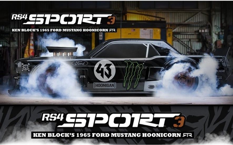 HPI RS4 Sport 3 Ken Block 1965 Ford Mustang Hoonicorn RTR 1/10 Rally Car