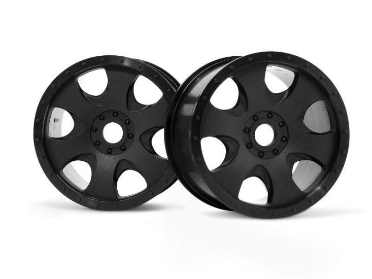 WARLOCK WHEEL BLACK (83x56mm/2pcs) Savage/for 17mm Hex