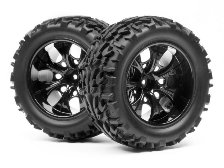 WHEEL AND TIRE SET (2 PCS) (1/10 Monster Truck)