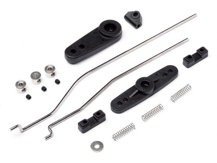 Servo horn and Throttle Linkage Set (Blackout MT)