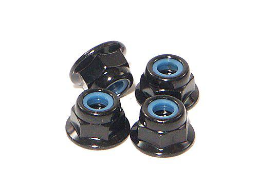 FLANGED LOCK NUT M4 (4pcs) 1/10 CARS