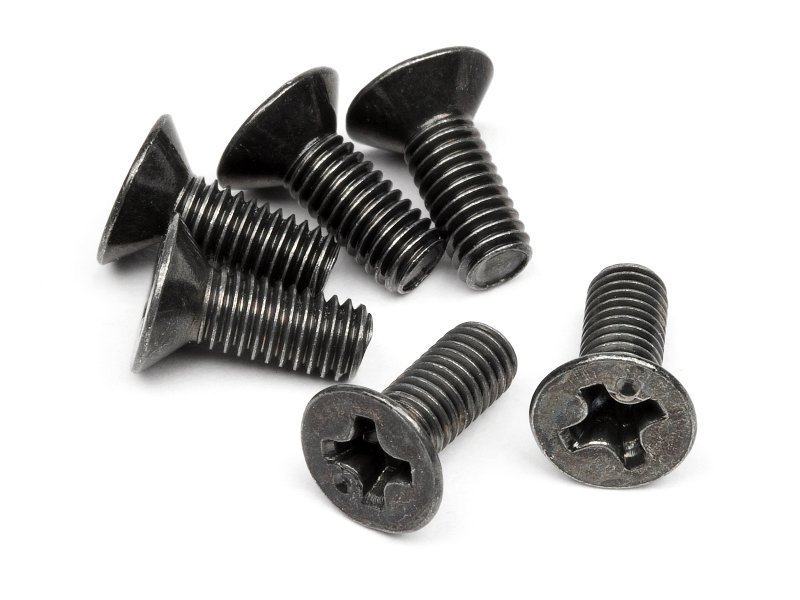 FLAT HEAD SCREW M3x8mm (6pcs)