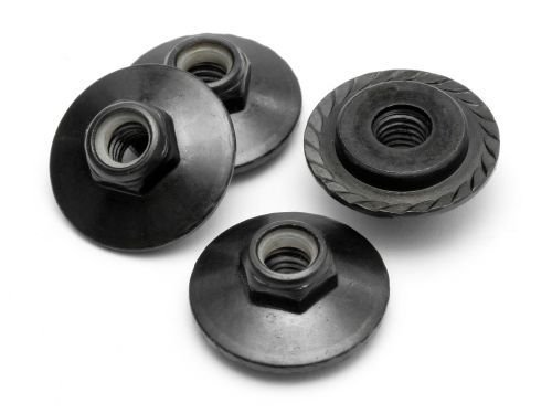 Z680 FLANGED LOCK NUT M5x8mm (BLACK)