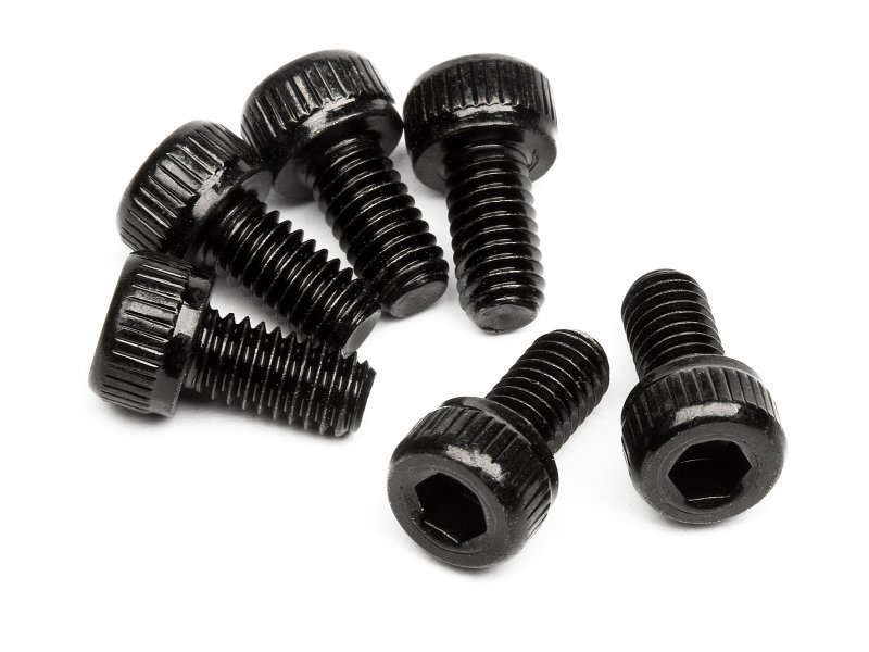 CAP HEAD SCREW M4x8mm (6pcs) 3.0mm Hex Socket